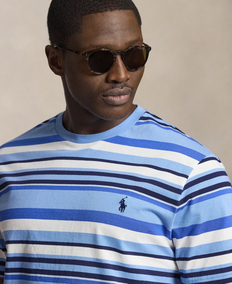 Men's Big & Tall Classic-Fit Striped Jersey T-Shirt