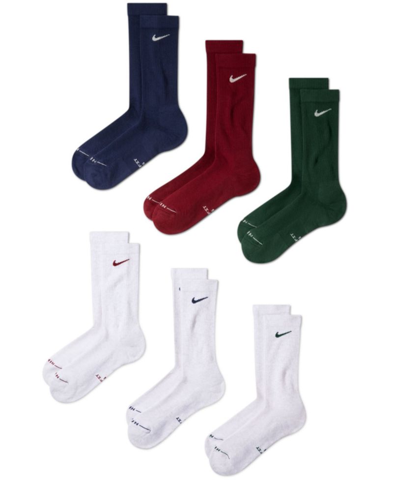 Unisex Everyday Elevated Crew Socks, 6-Pack