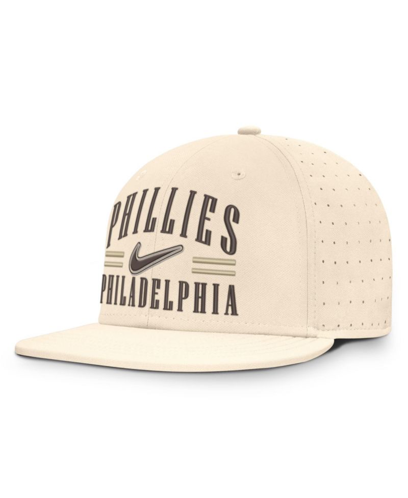 Men's Natural Philadelphia Phillies True Dri-FIT AeroBill Fitted Hat