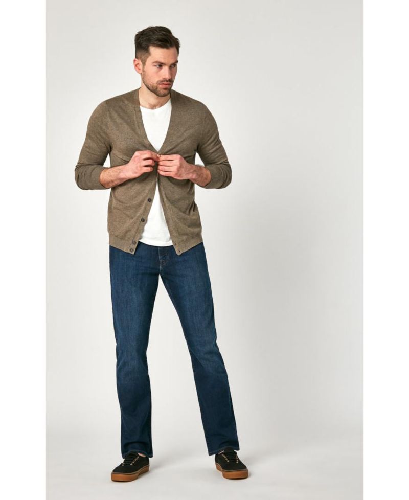 Men's Deep Clean Comfort Matt Mid Rise Relaxed Straight Leg Jeans