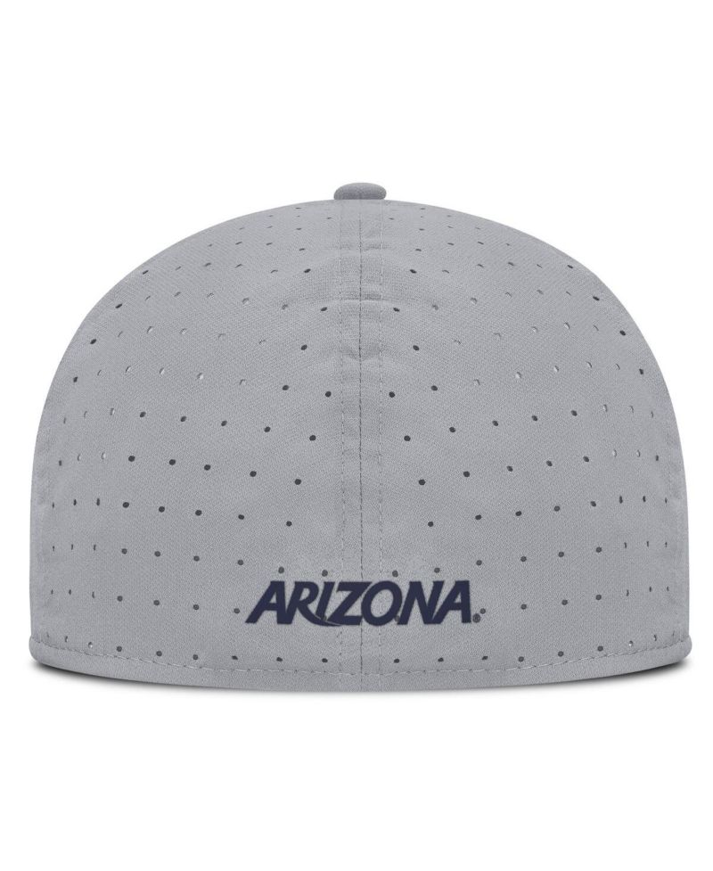 Men's Gray Arizona Wildcats On-Field Dugout True Performance Fitted Hat