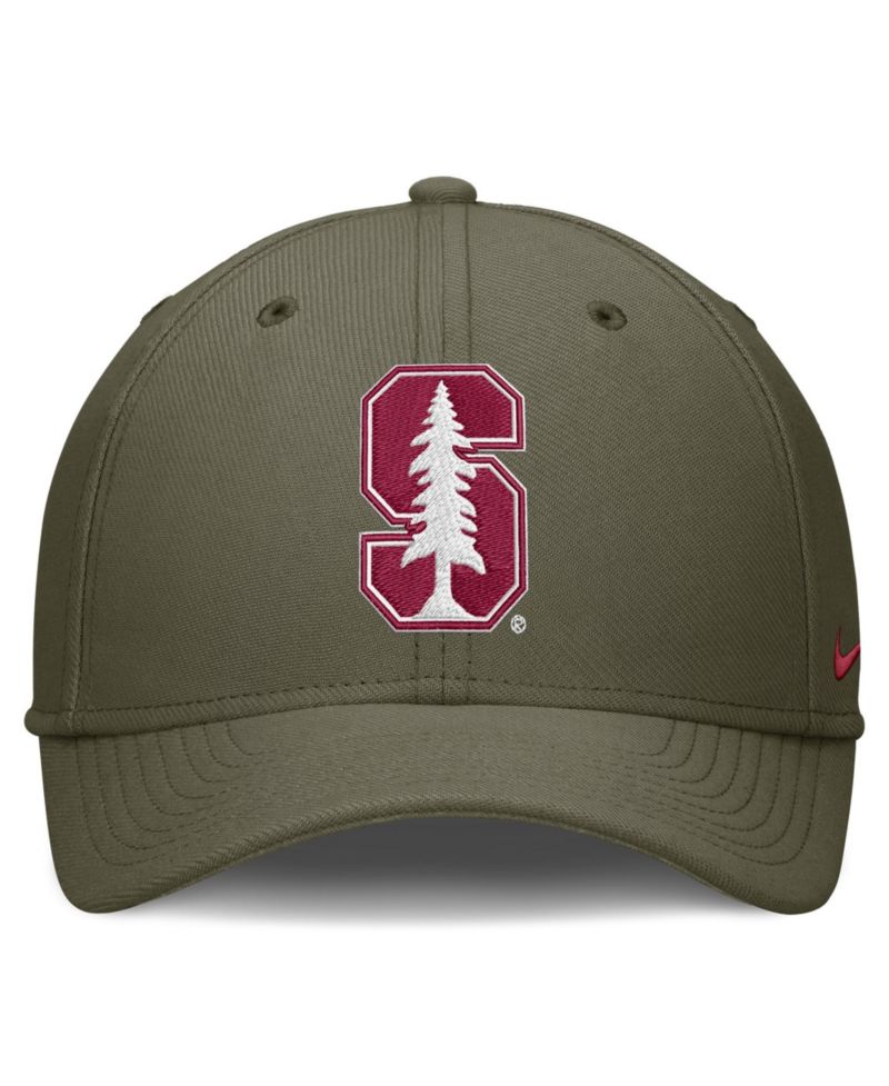 Men's Olive Stanford Cardinal Primetime SwooshFlex Dri-FIT Hat
