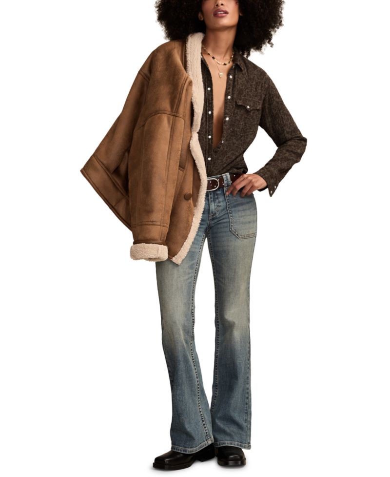Women's Low Rise Flare Jeans