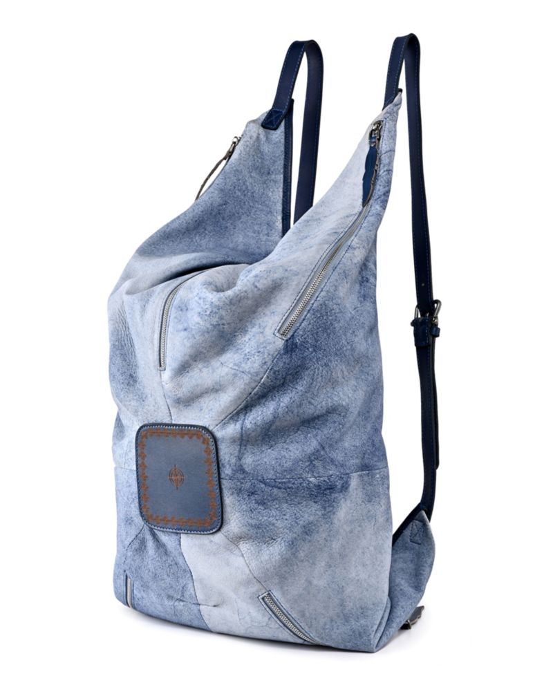 Dorado Extra-Large Lamb Leather Convertible Hobo Backpack