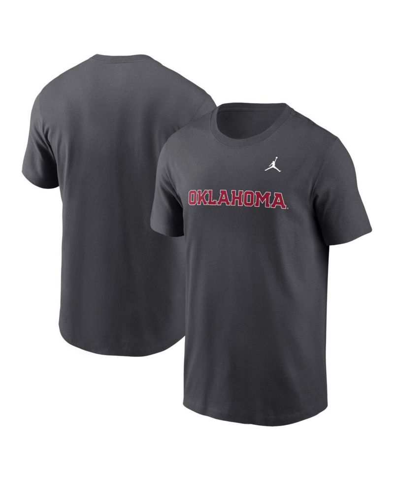 Men's Anthracite Oklahoma Sooners Primetime Wordmark T-Shirt