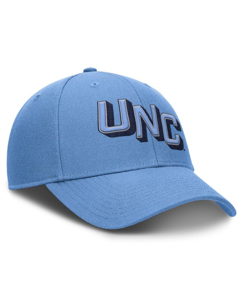 Men's Carolina Blue North Carolina Tar Heels Slanted Primetime Rise Performance Adjustable Hat