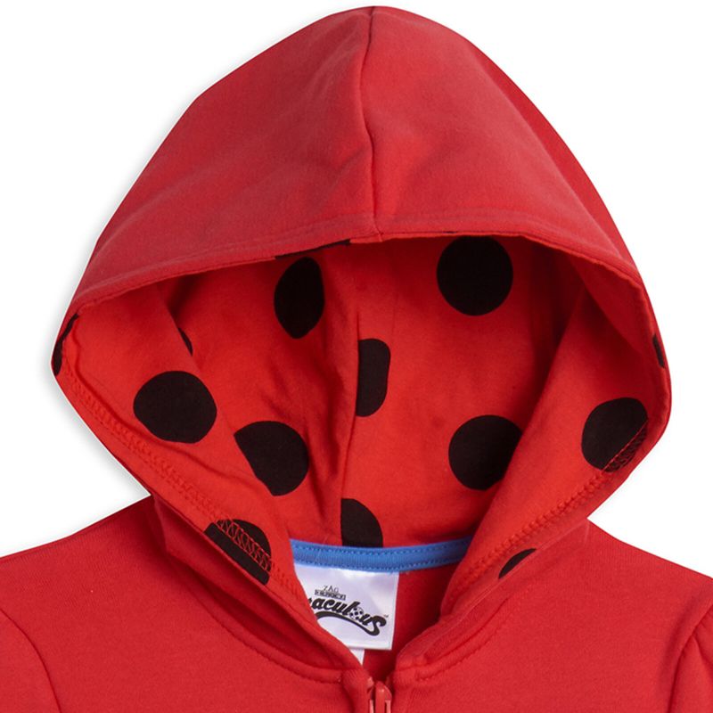 Little Girls Ladybug Zip-Up Hoodie