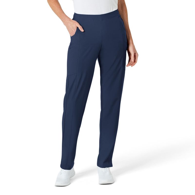 Plus Size W123 Flat Front Cargo Scrub Pant Regular