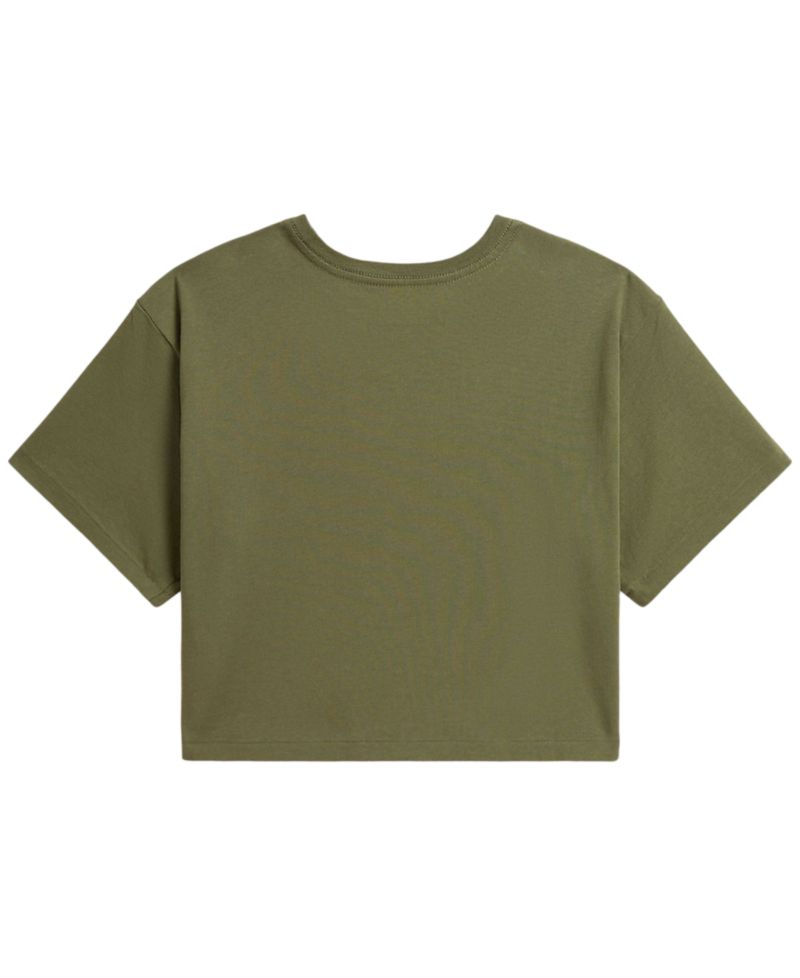 Girls' 7-16 Floral Cotton Jersey Boxy T-Shirt