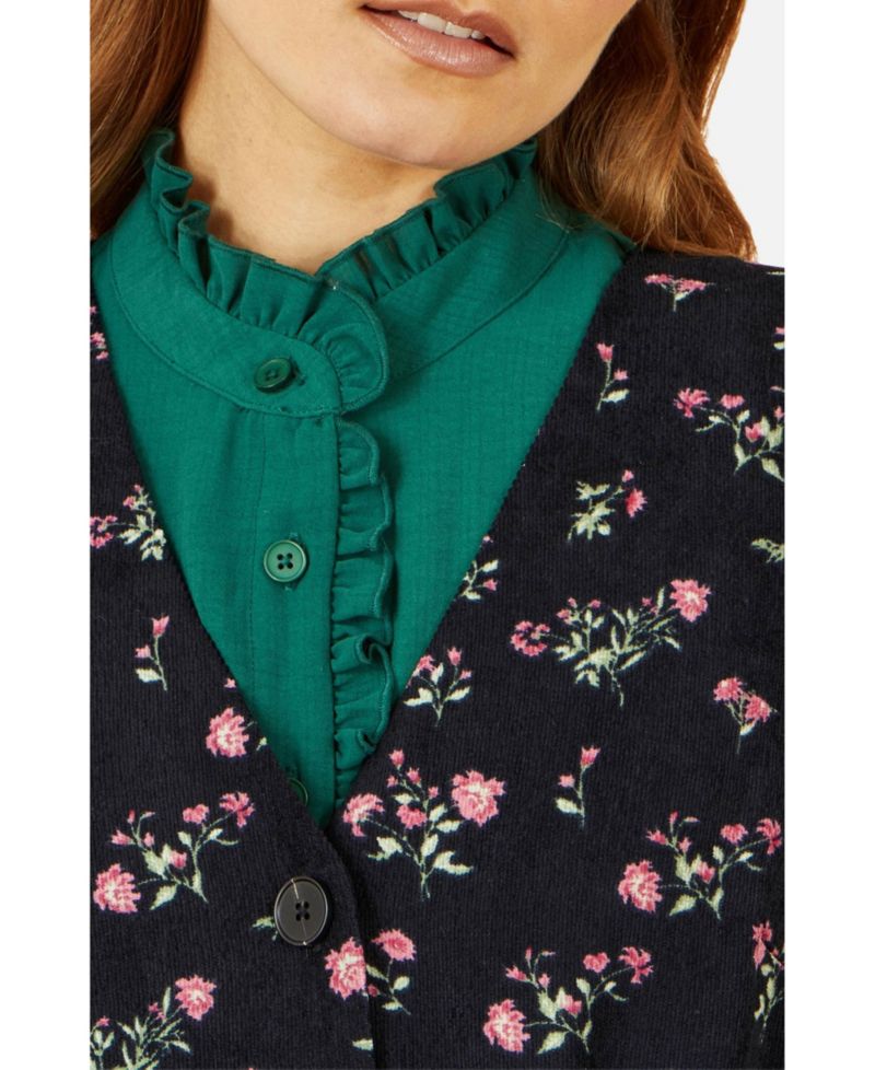 Women's Floral Print Pinafore Dress