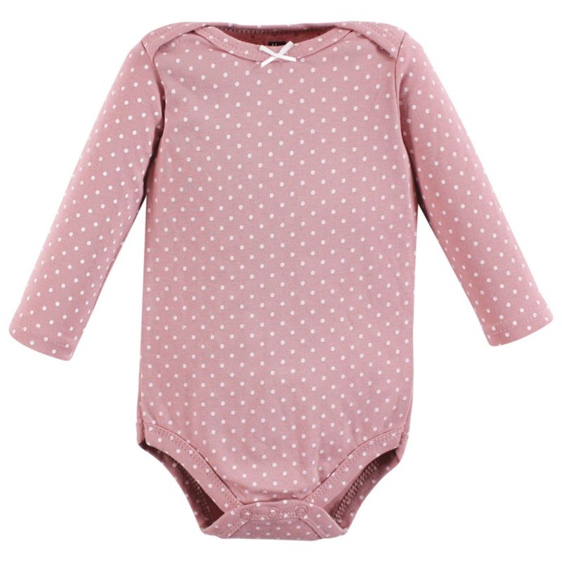 Baby Girls Hudson Cotton Long-Sleeve Bodysuits 7-Pack