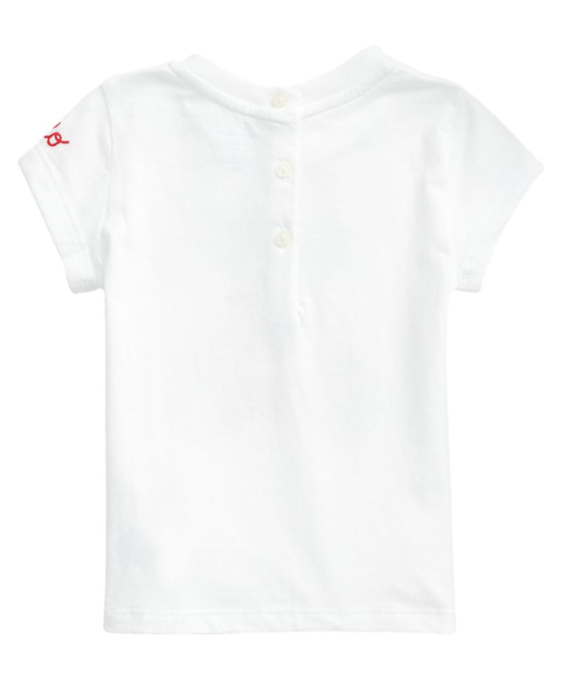 Baby Girls' Polo Bear Graphic Short-Sleeve T-Shirt