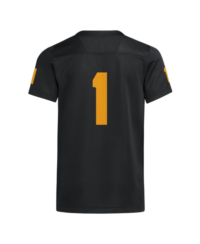 Big Boys and Girls 1 Black Tennessee Volunteers Replica Football Jersey