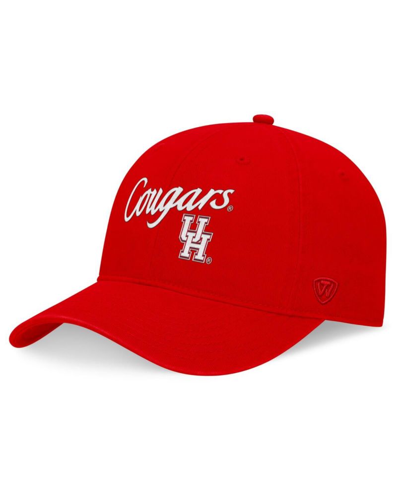 Men's Red Houston Cougars Heritage CeeCee Adjustable Hat