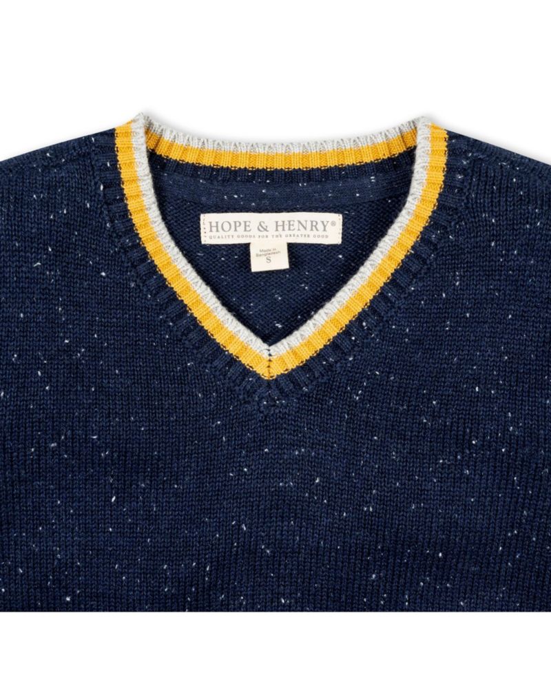 Baby Boys Hope and Henry Long Sleeve V-Neck Sweater