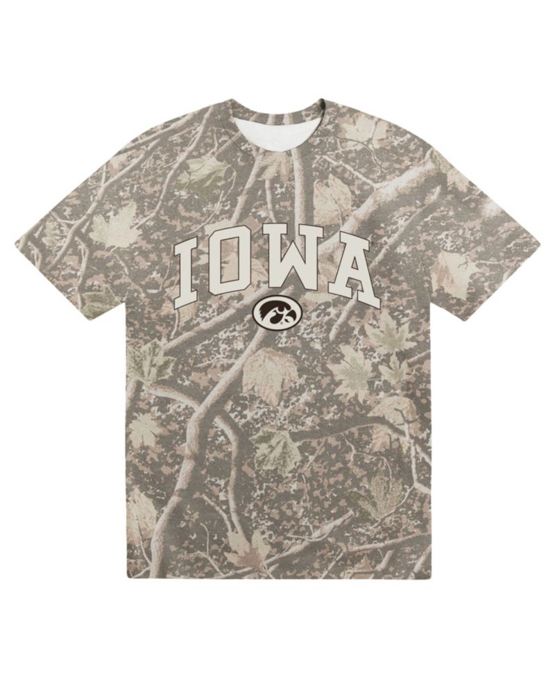 Men's Camo Iowa Hawkeyes Back Bay Heavyweight T-Shirt