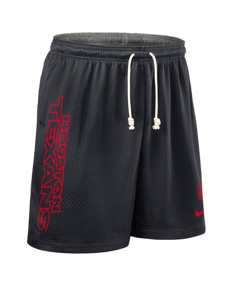 Men's Navy Houston Texans Sideline Reversible Performance Shorts