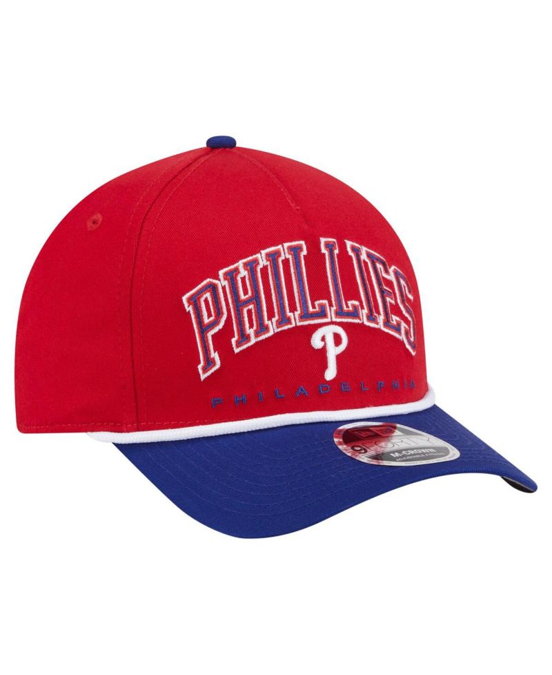 Men's Red/Royal Philadelphia Phillies Arch 9FORTY A-Frame M-Crown Adjustable Hat