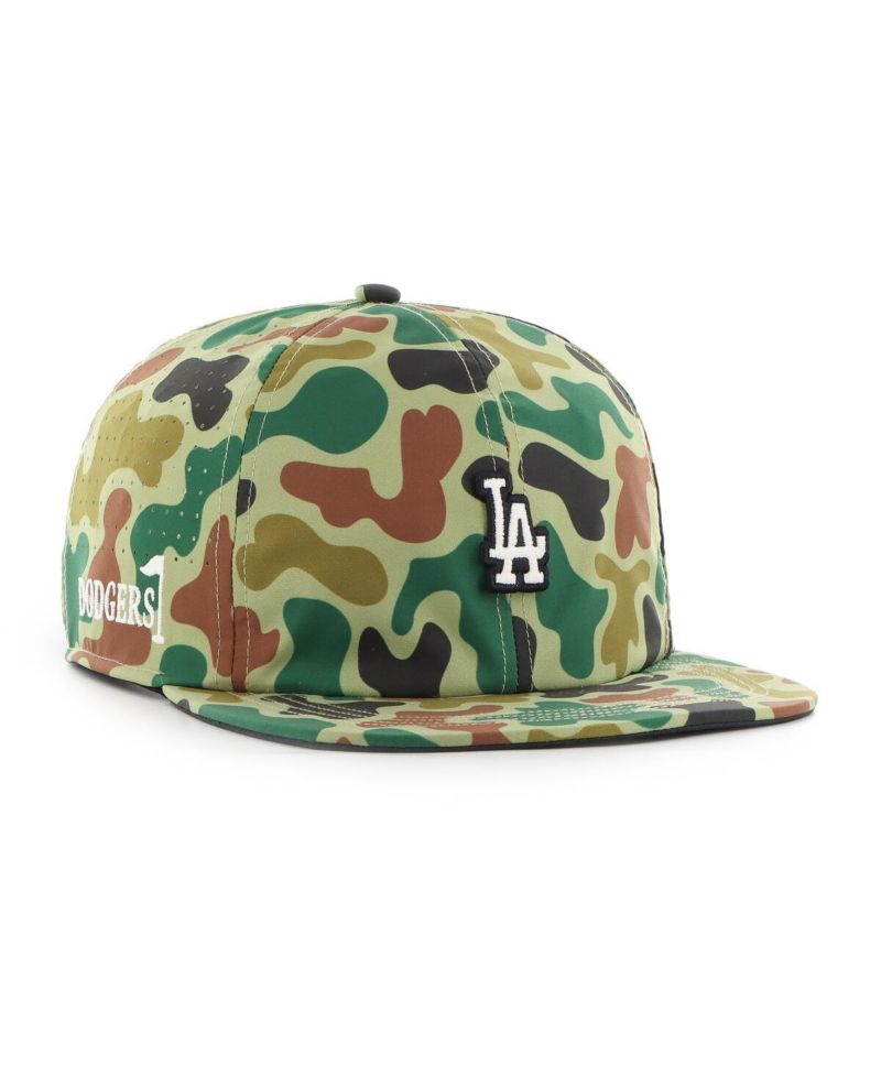 Men's Camo Los Angeles Dodgers Elevated Greens Captain Adjustable Hat