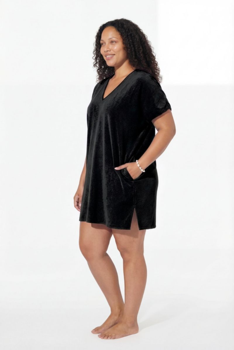 Women's French Terry Lightweight Cover Up Tunic