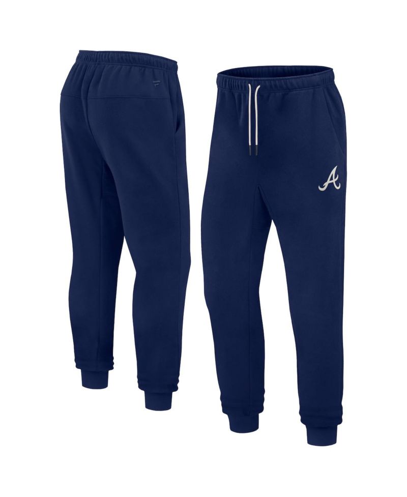 Men's and Women's Navy Atlanta Braves Super Soft Fleece Jogger