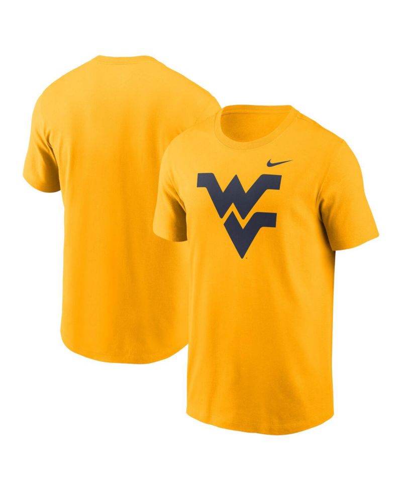 Men's Gold West Virginia Mountaineers Primetime Evergreen Logo T-Shirt
