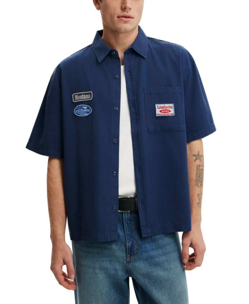 Men's Darcy Classic-Fit Short-Sleeve Button-Up Shirt