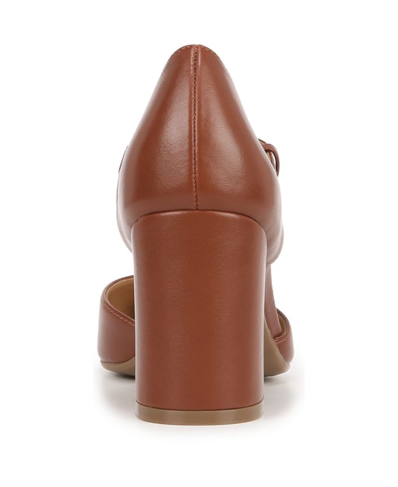 Women's Pixie Mary Jane Pointed Toe Block Heel Pumps
