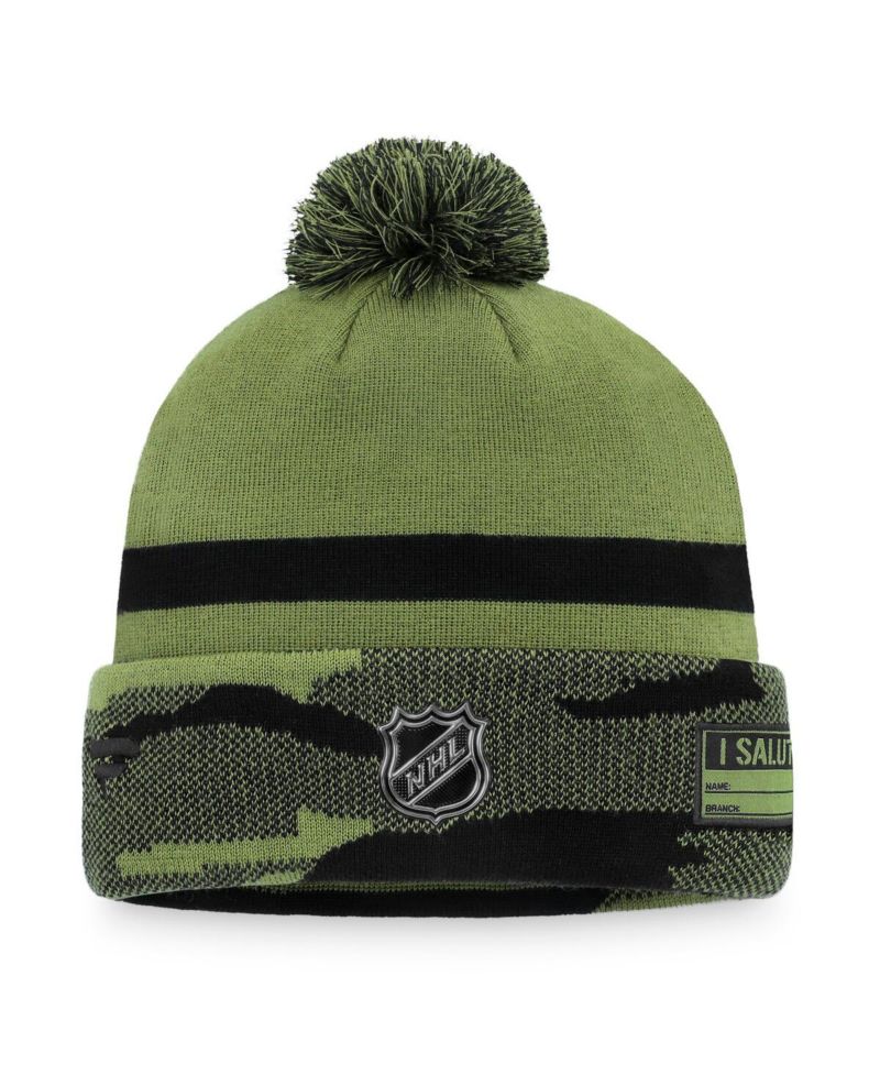 Men's Camo Ottawa Senators Military-Inspired Appreciation Cuffed Knit Hat with Pom