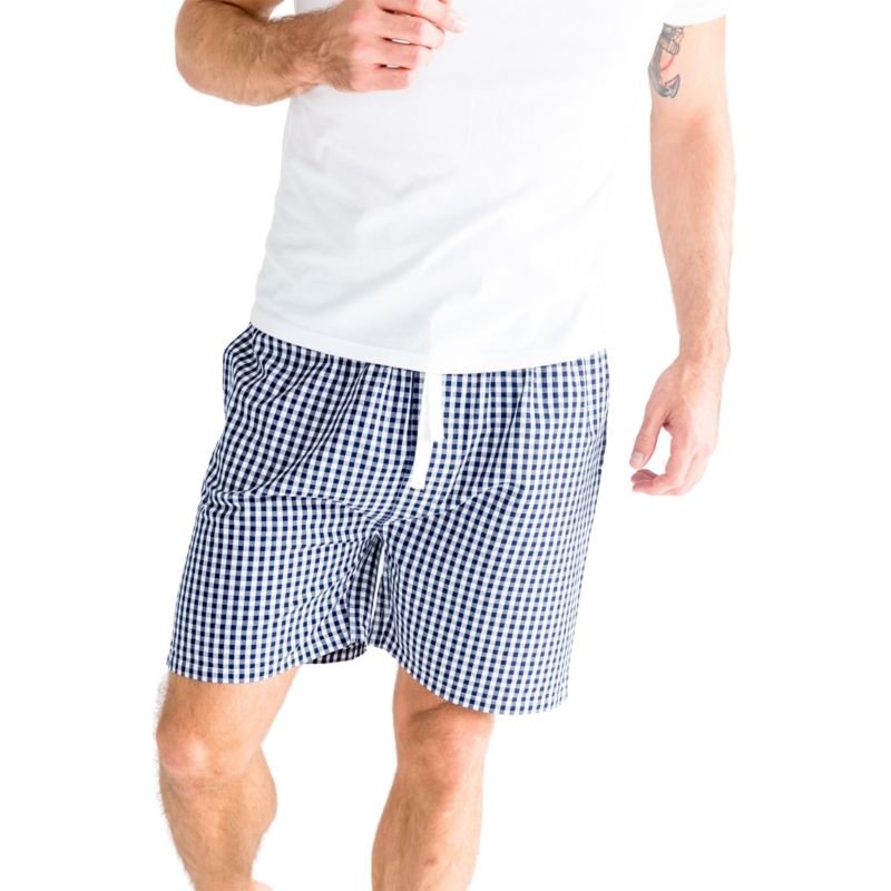 Men’s Organic Cotton Poplin Pajama Sleep Shorts