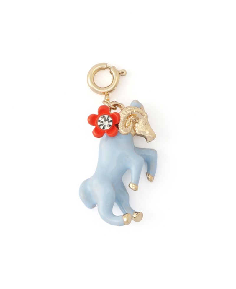 Faux-Stone Aries Celestial Pendant Necklace Charm Zodiac Set