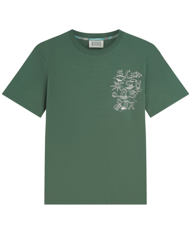 Men's Left Chest Artwork Regular-Fit T-Shirt