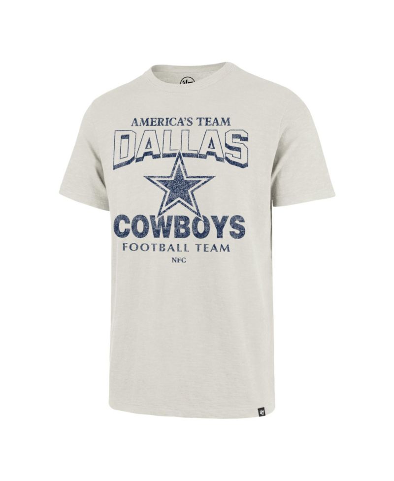 Men's '47 Natural Dallas Cowboys Head On Scrum Slub T-Shirt