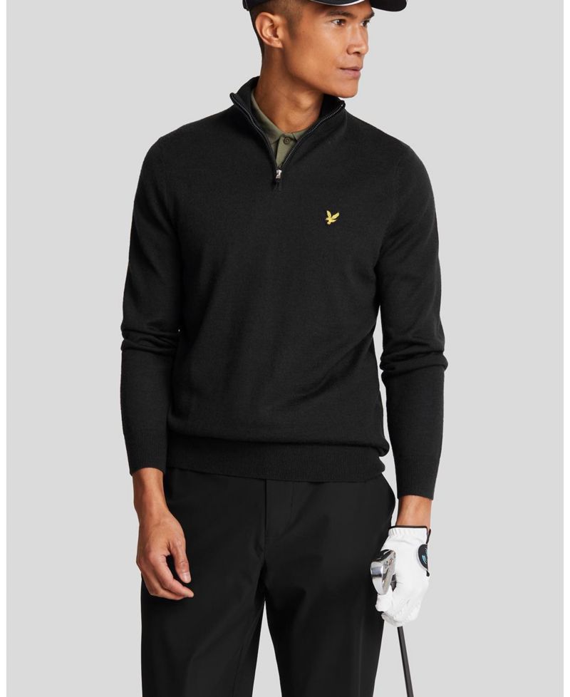 Men's Golf Quarter Zip Merino Sweater