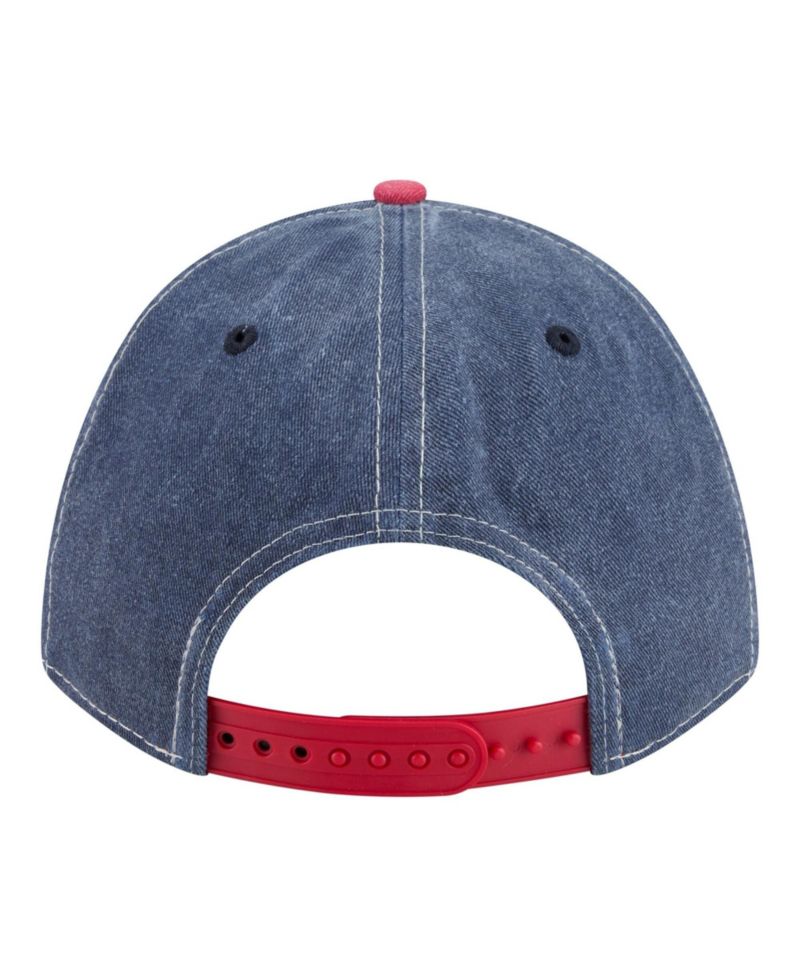 Men's Navy/Red Boston Red Sox Felt M-Crown 9FORTY Adjustable Hat