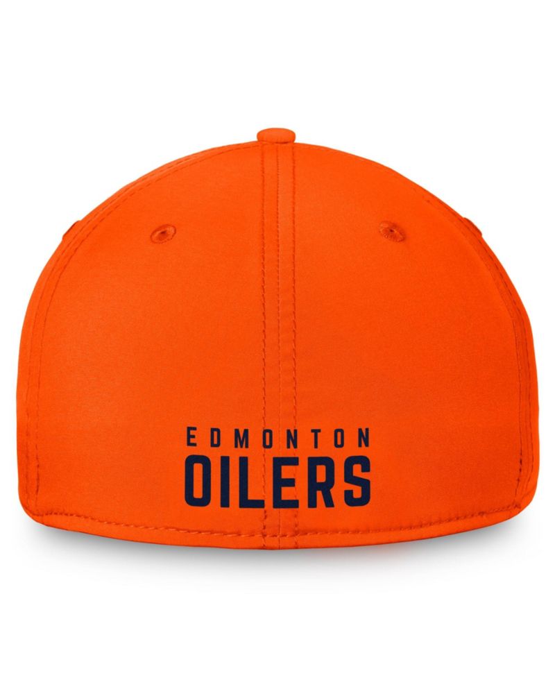 Men's Orange Edmonton Oilers Core Primary Logo Flex Hat