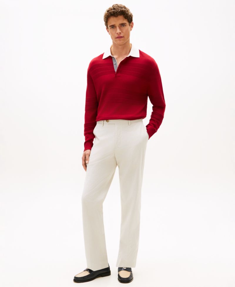 Men's Regular-Fit Dobby Texture Pants