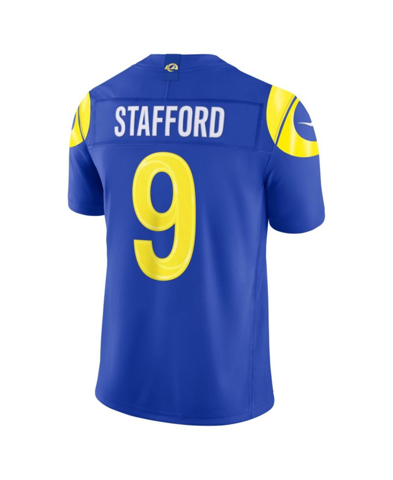 Men's Matthew Stafford Royal Los Angeles Rams Team Vapor F.U.S.E. Stitched Limited Jersey