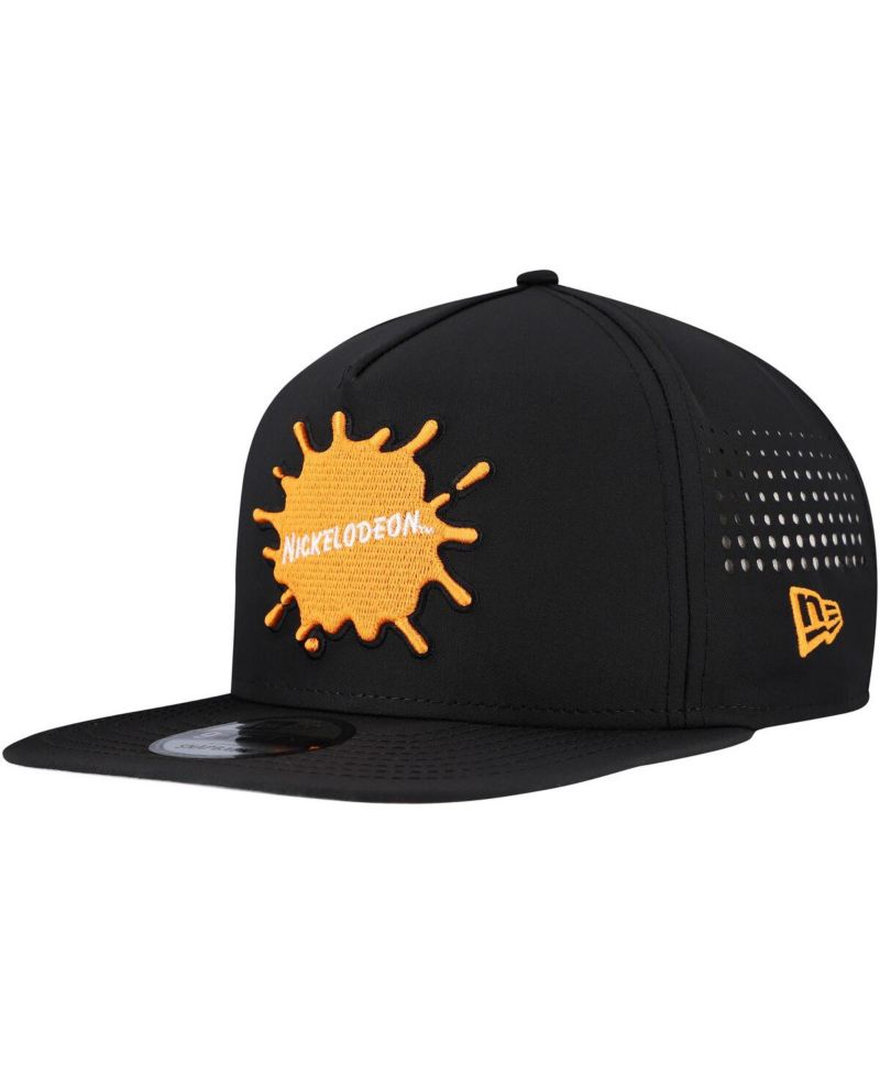 Men's Black Nickelodeon Vented 9FIFTY Snapback Hat