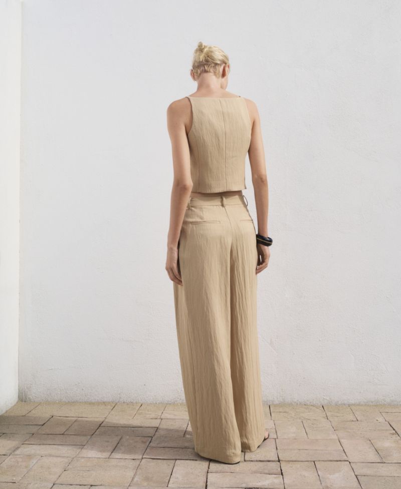 Women's Straight Mid-Rise Suit Pants