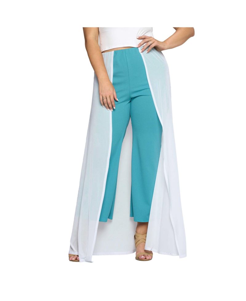 Plus Size Mesh Walk Through Pants