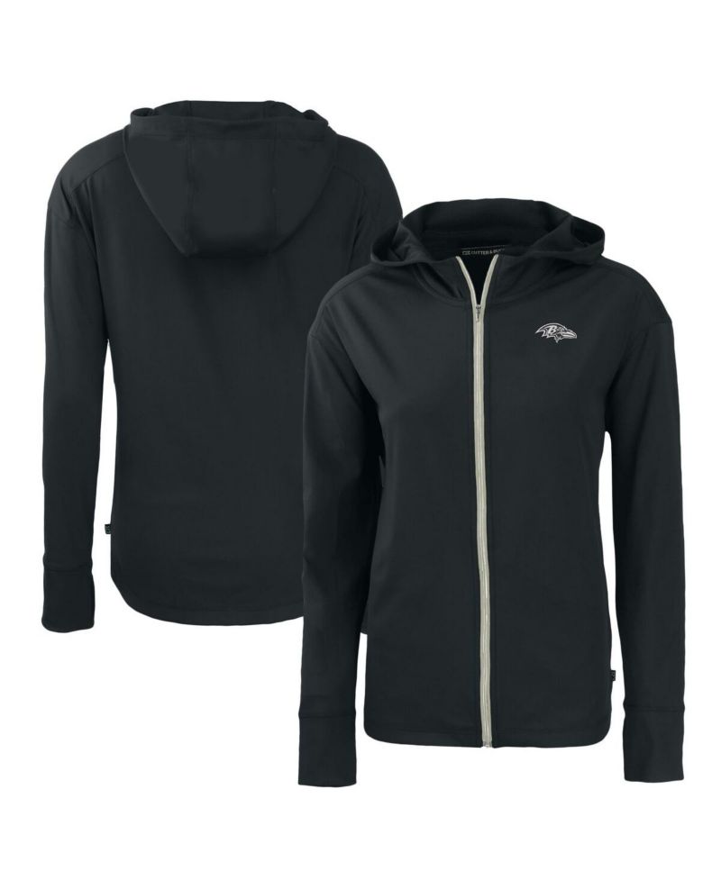 Women's Black Baltimore Ravens Daybreak Eco Full-Zip Hoodie