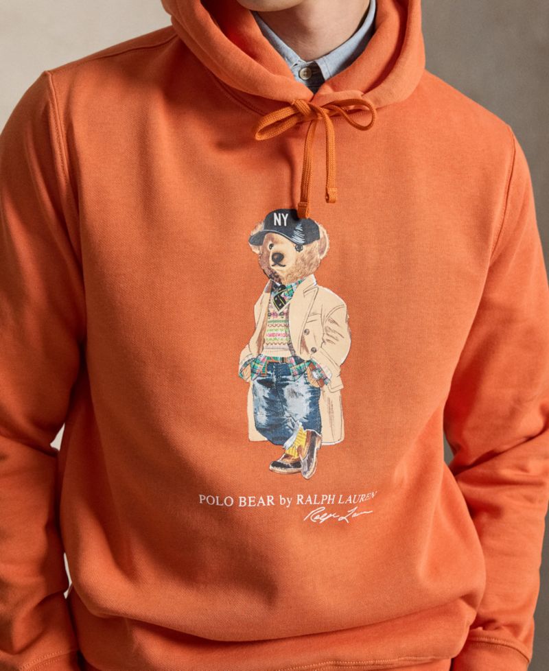 Men's Polo Bear Fleece Hoodie