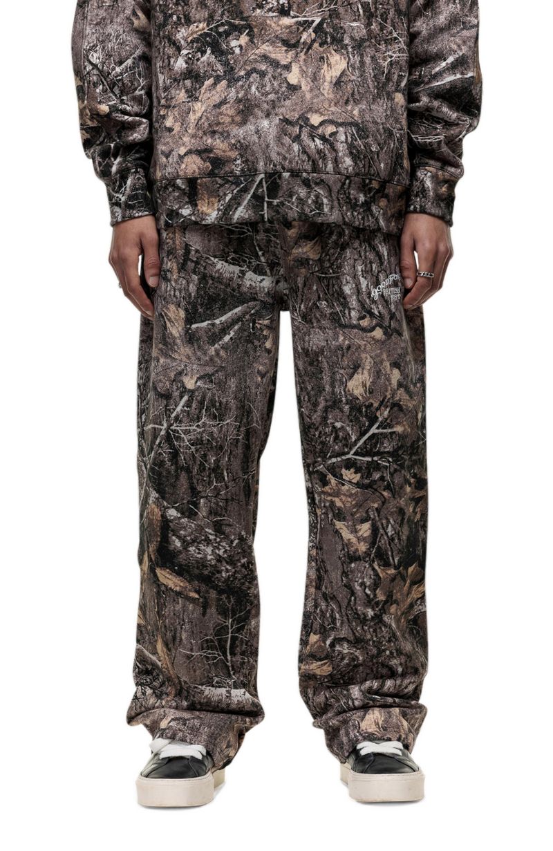 Men's Woodland Camo Print Relaxed-Fit Jogger