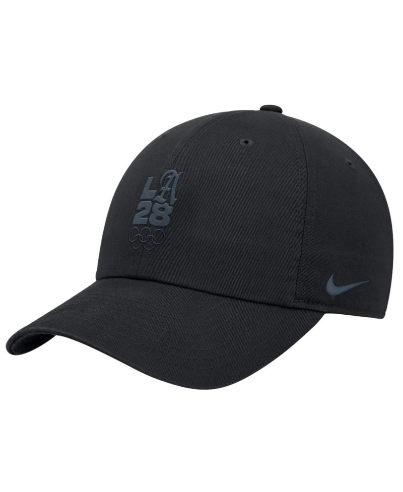 Big Boys and Girls Black LA28 Summer Olympics Script Club Adjustable Hat