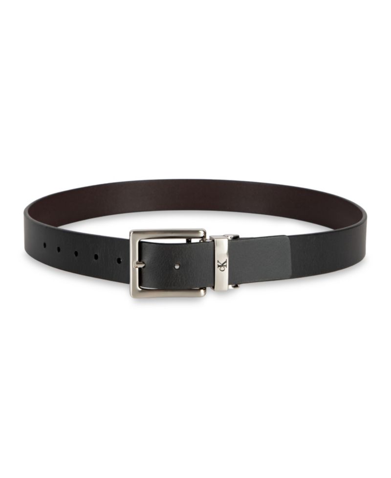 35MM Men's Reversible Leather Dress Belt