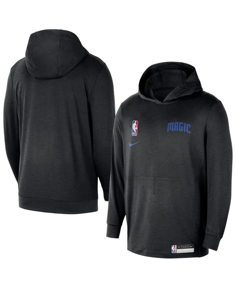 Men's Black Orlando Magic 2024/25 On-Court Authentic Practice Yoga Restore Lightweight Pullover Hoodie