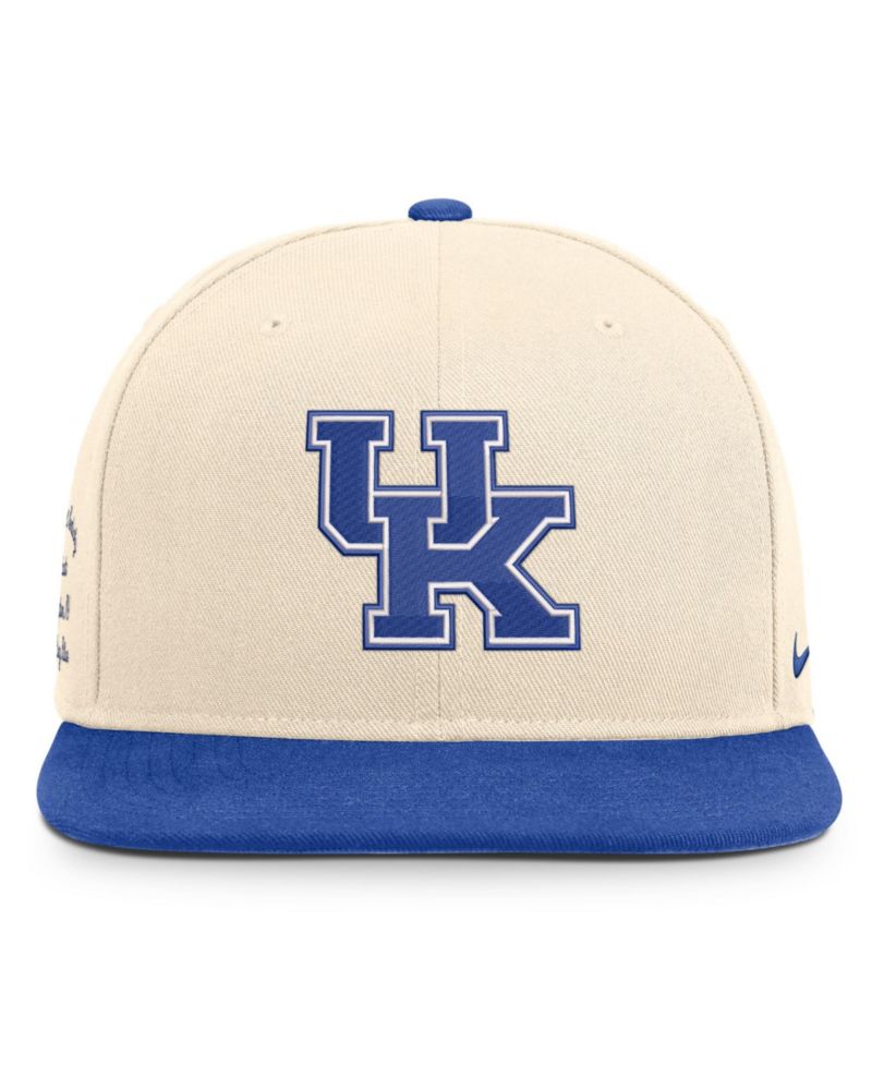 Men's and Women's Natural/Royal Kentucky Wildcats Campus Prep snapback Hat
