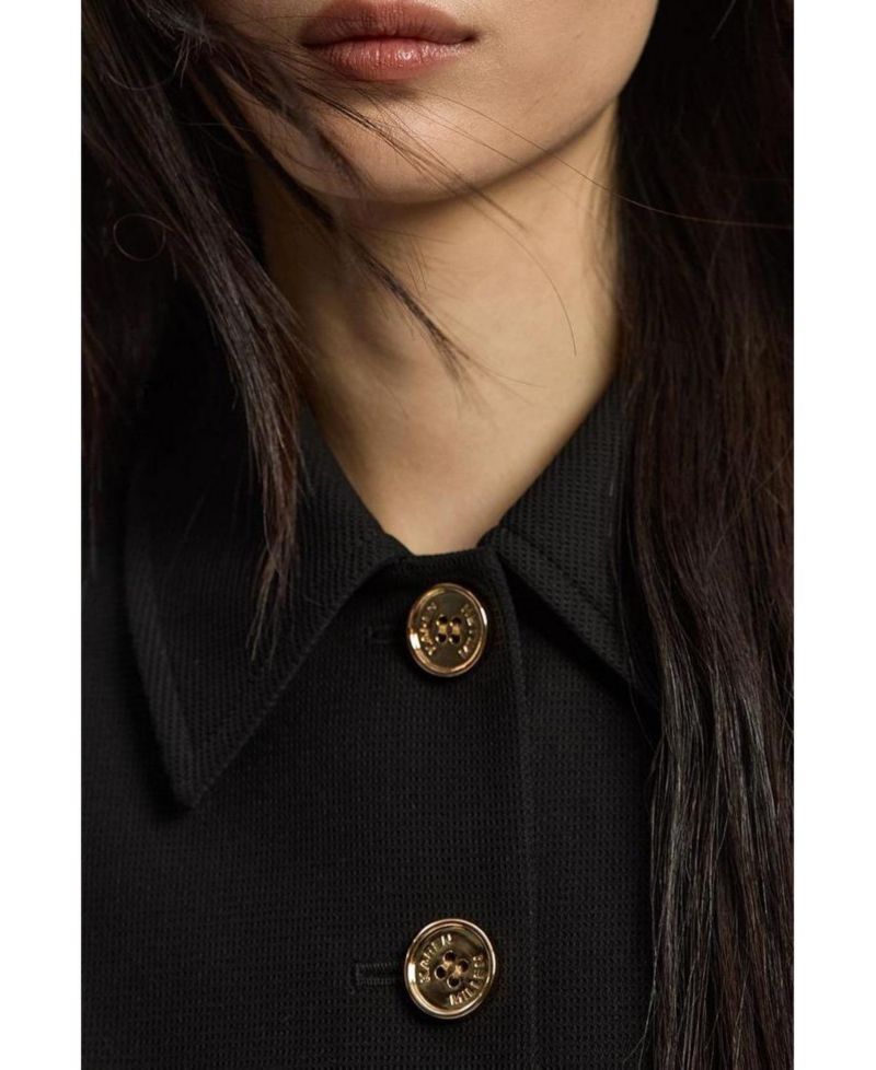 Women's Textured Compact Stretch Tailored Blazer