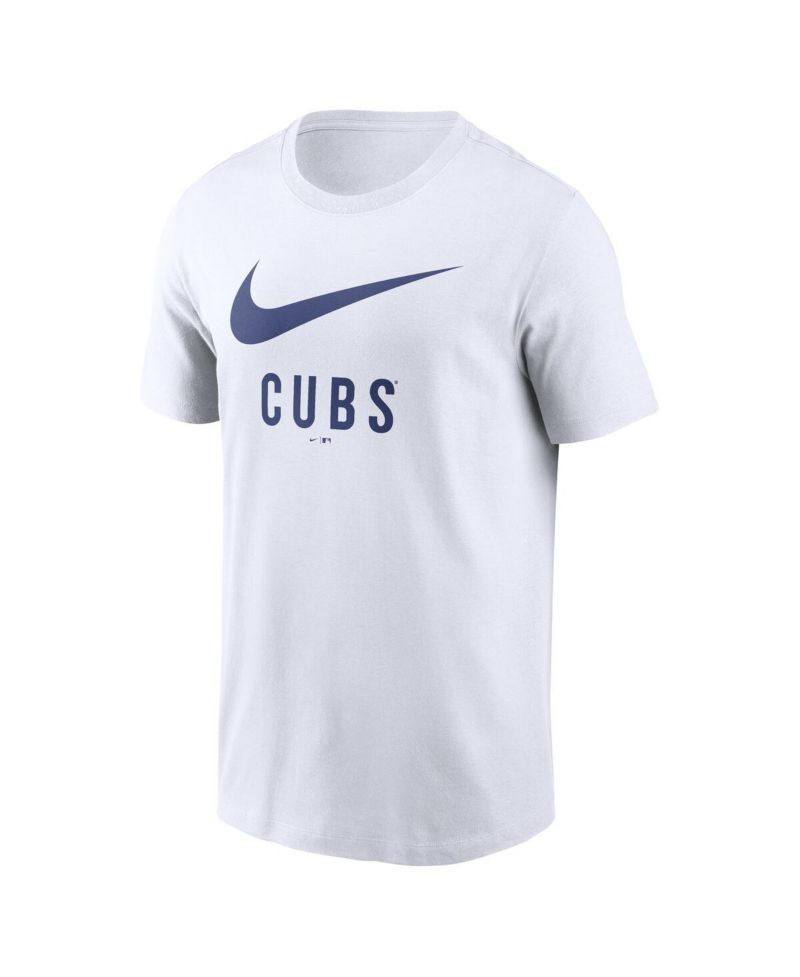 Men's White Chicago Cubs Swoosh T-Shirt
